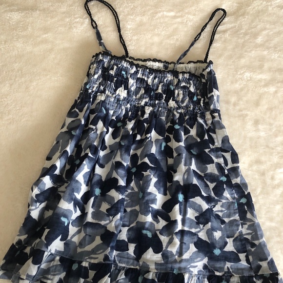 Blue Floral Adjustable Hollister Top - Picture 5 of 6